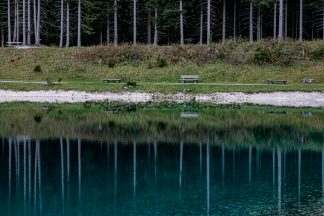 Wasserspiegelung Ehrwalder Almsee